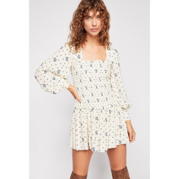 Free People Dresses & Skirts - Free People Two Faces Mini Dress Ivory Medium M